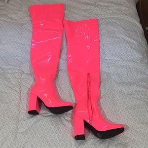 Neon boots